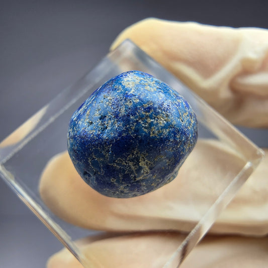 Seltene große Azurit Blueberry - poliert 15,2mm Durchmesser aus USA, New Mexico