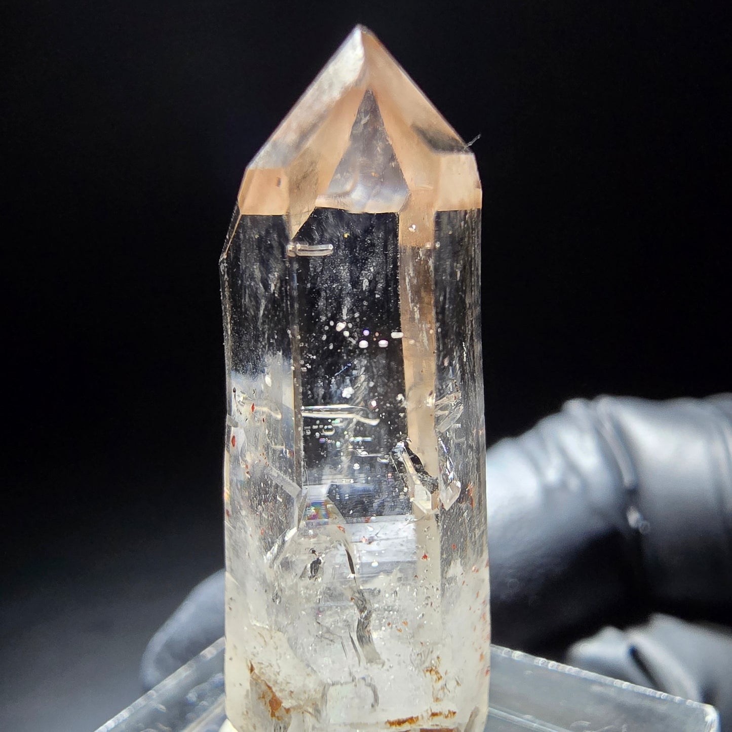 Klarer Phantom Rauchquarz mit Eisen-Einschlüssen Goboboseb, Namibia 33*11*10mm