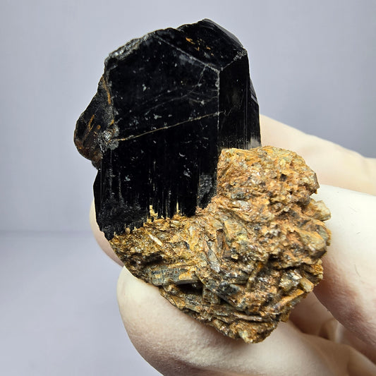 Beautiful Schorl Tourmaline Crystal shiny Erongo, Namibia 38*25*31mm Collection