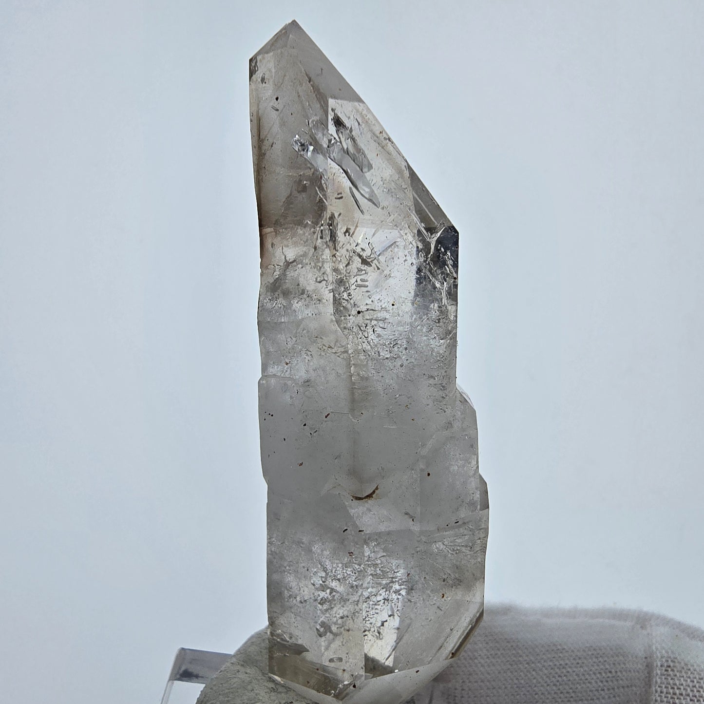 Große Phantom Rauchquarz DT Zepter Quarz Stufe 2x Goboboseb, Namibia 63*23*18mm
