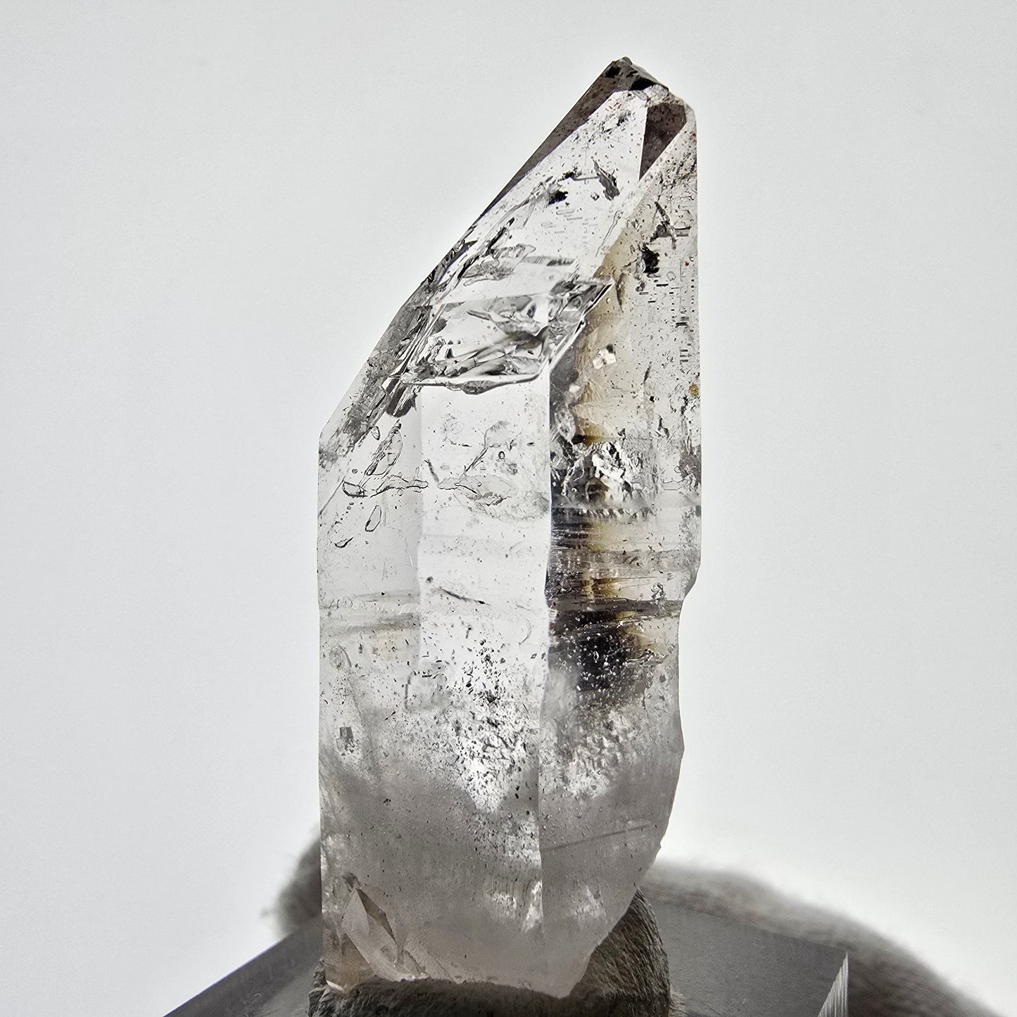 Enhydro Skeleton Smoky Quartz Scepter, 1x Bubble Valentine Pocket, Namibia 48*21*15mm