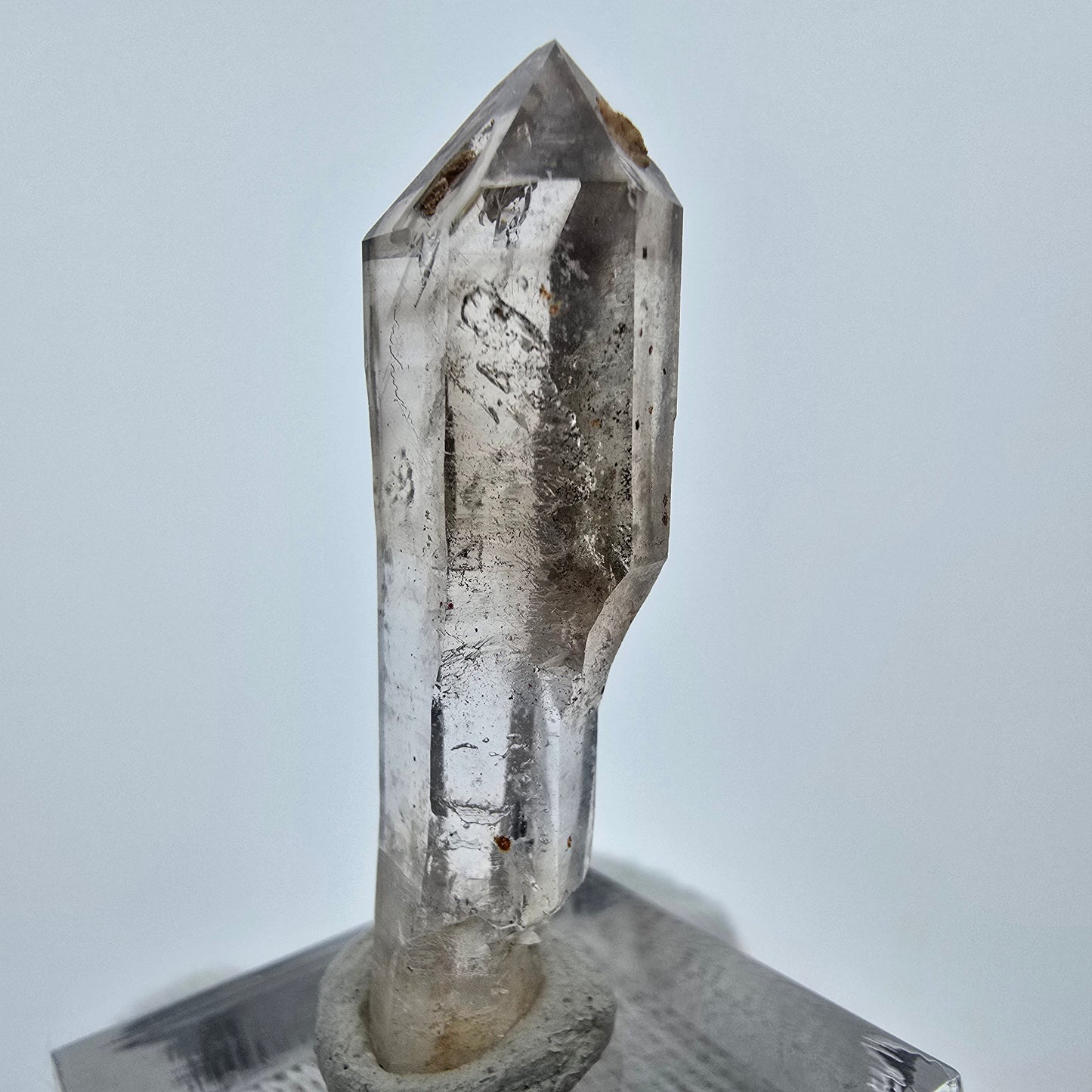 Klarer Phantom Rauchquarz Zepter Kristall Goboboseb, Namibia 41*13*8mm