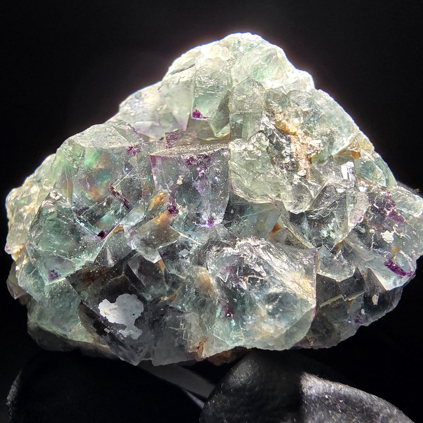 Phantom Fluorit Würfel Stufe grün lila Okorusu, Namibia 40*32*17mm Sammlung