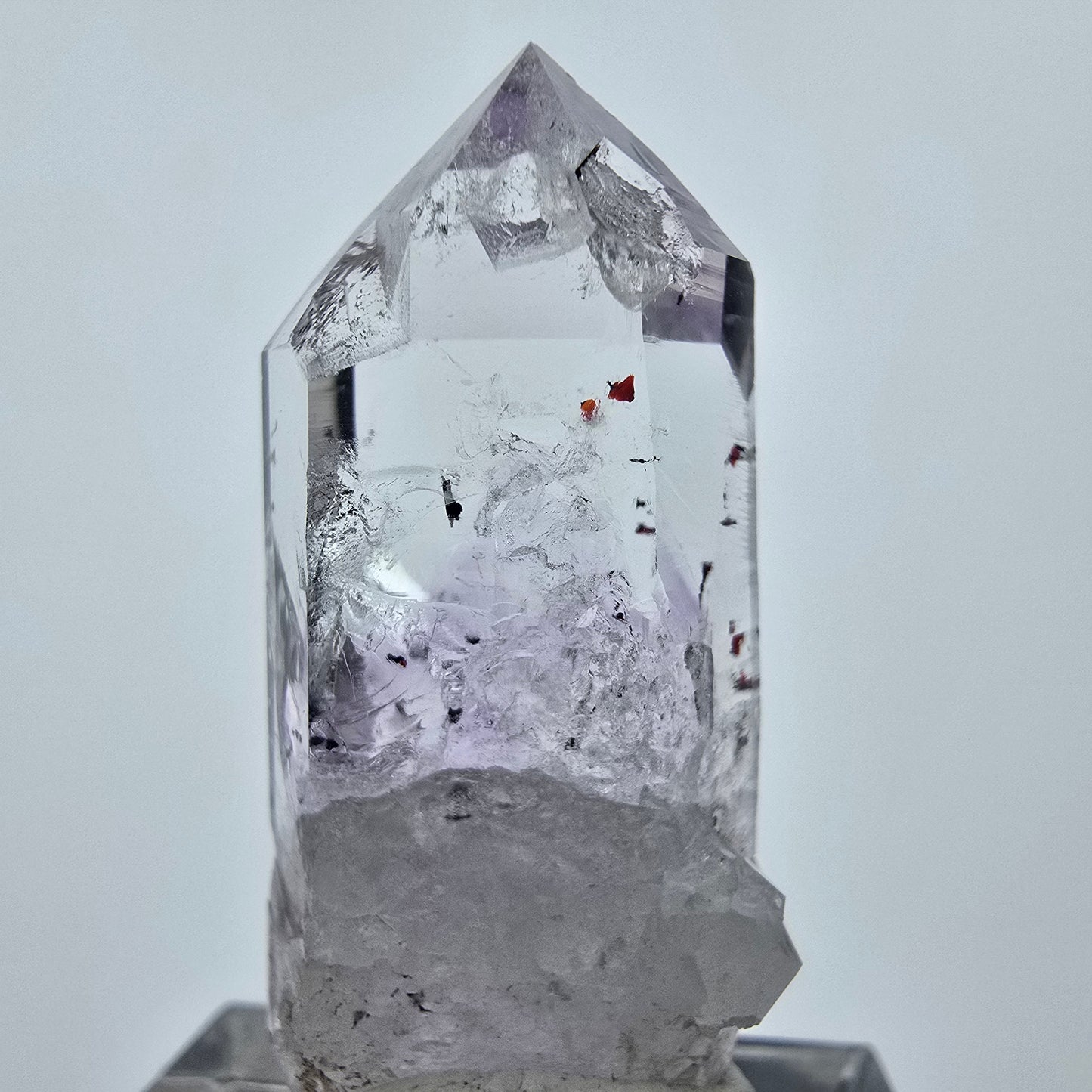 Klarer Harlekin Phantom Amethyst Streep Mine Goboboseb Namibia 36*16*10mm