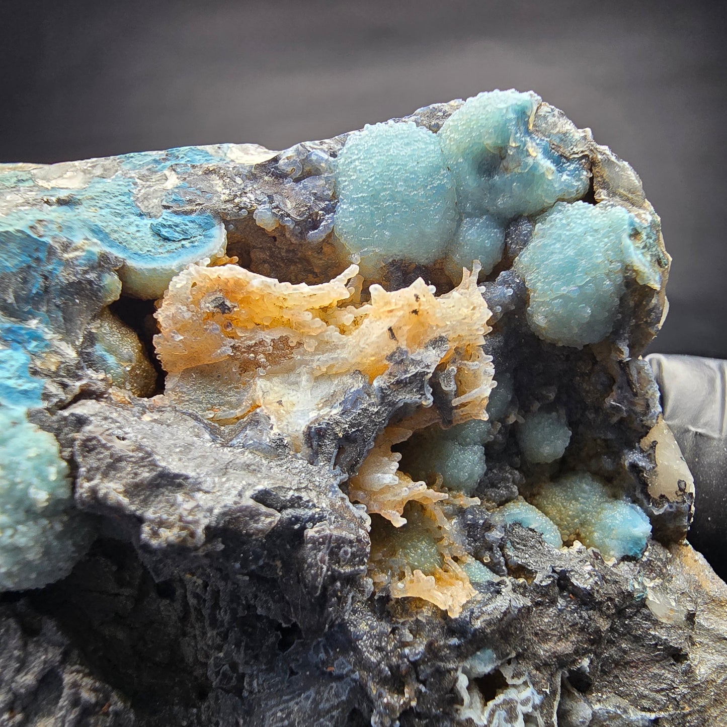 Seltene große Shattuckit Stufe blau Kaokoveld, Namibia 107*103*30mm Sammlung