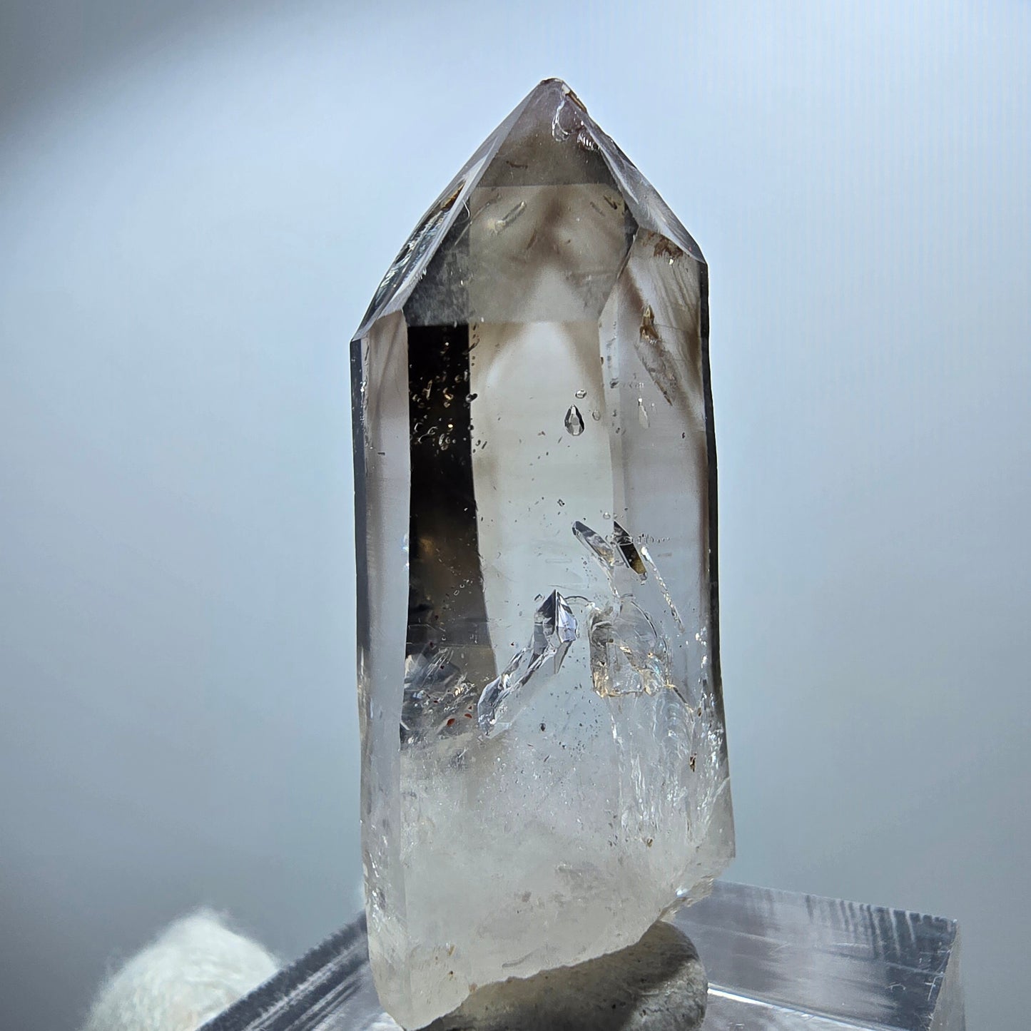 Enhydro Phantom Smoky Quartz Scepter, 1x Bubble Goboboseb, Namibia 39*15*11mm