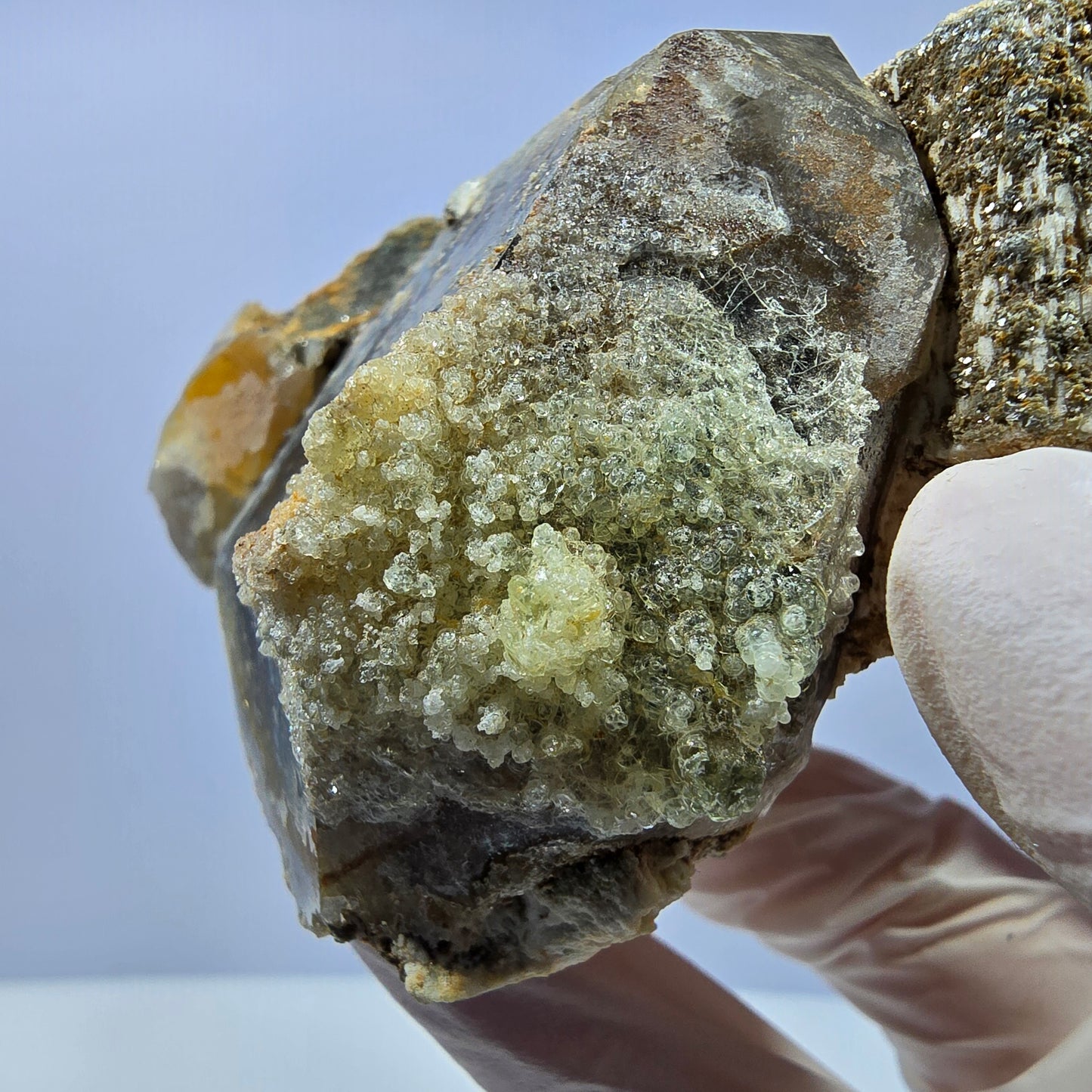 Rauchquarz, Hyalit Schörl Turmalin Orthoklas Muskovit Erongo, Namibia 74*68*36mm