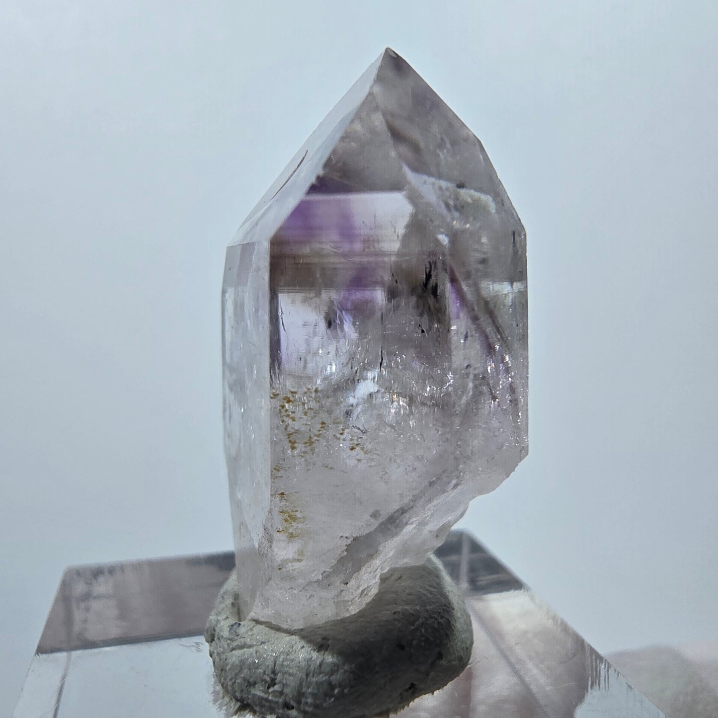 Améthyste fantôme, mine Prehnite Point Streep, Goboboseb, Namibie, 31 x 20 x 11 mm