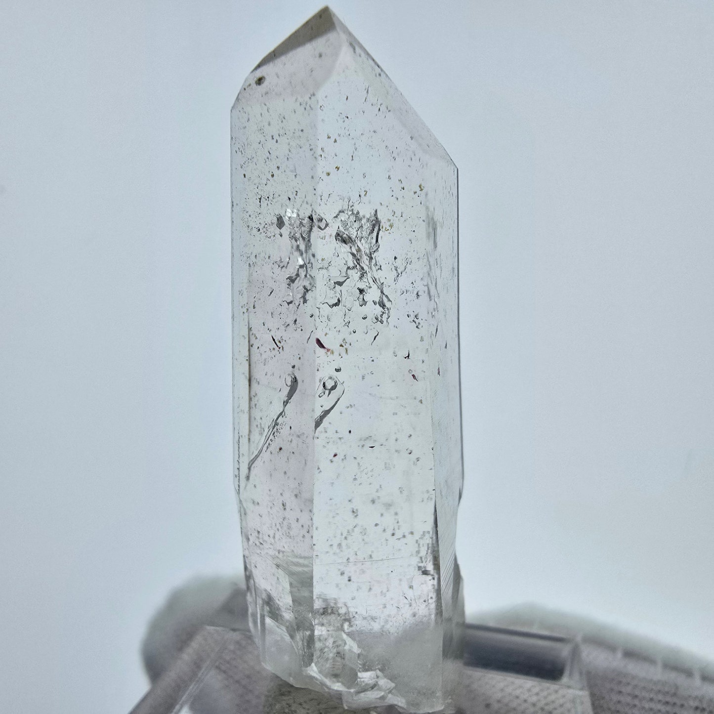 Harlekin Phantom Hämatit Quarz Kristall Streep Mine Goboboseb Namibia 43*13*09mm
