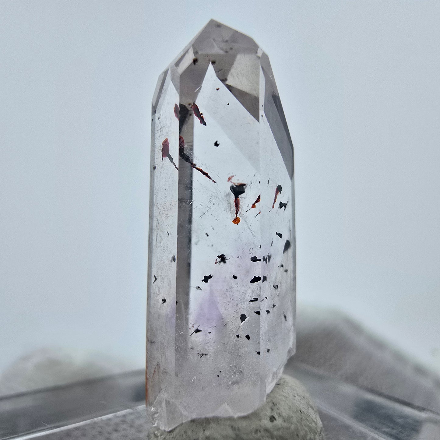 Harlekin Phantom Amethyst Kristall Streep Mine, Goboboseb, Namibia 22*8*7mm