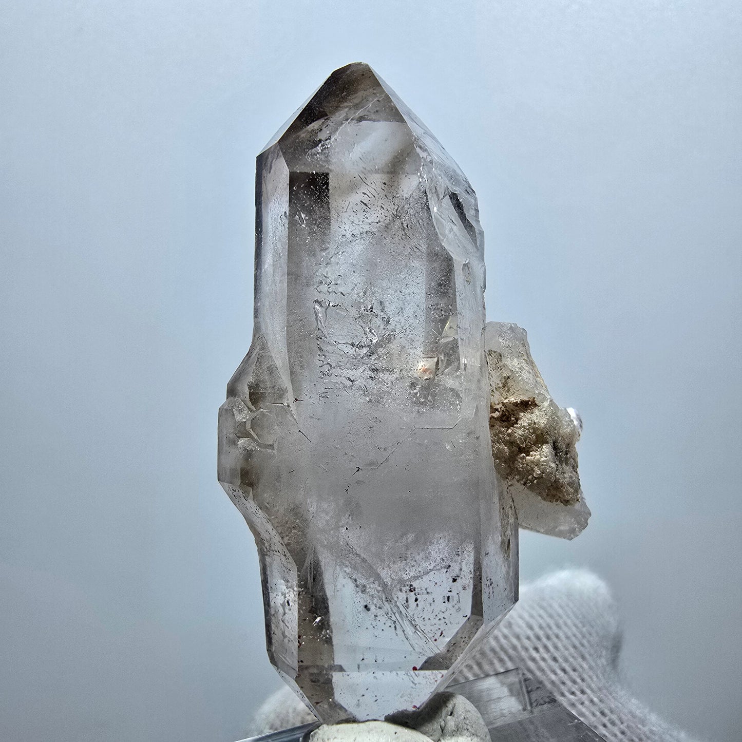 Klare Phantom Rauchquarz DT Zepter Spitze Goboboseb, Namibia 54*31*23mm
