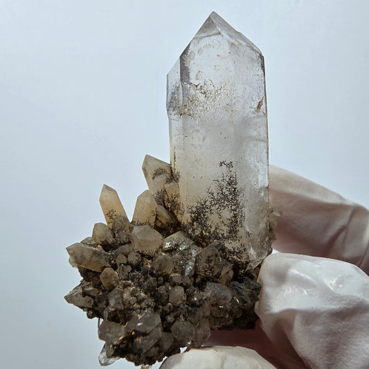 Amas de quartz dendrite rare à double terminaison, Goboboseb, Namibie, 52 x 40 x 17 mm