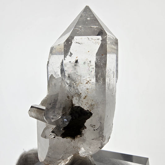 Sceptre de poche Saint-Valentin en quartz fumé fantôme squelette, Namibie 68 x 35 x 32 mm