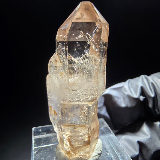 Klare Phantom Rauchquarz Zepter Spitze Goboboseb, Namibia 42*19*12mm Sammlung