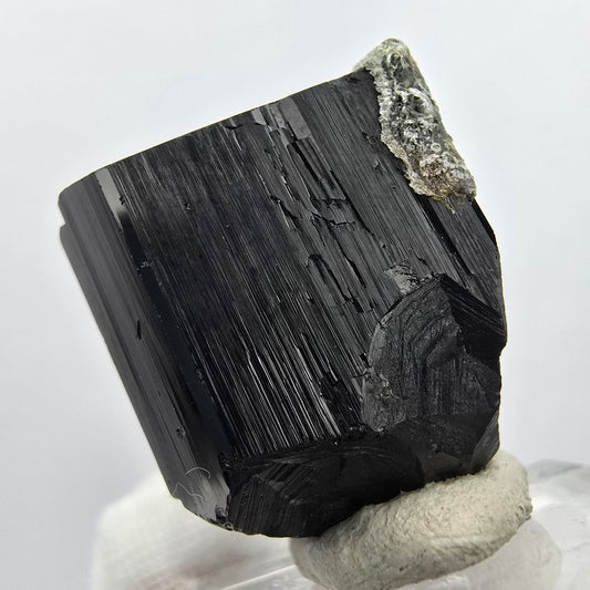 Seltener Schörl Turmalin, Hyalit Kristall Erongo, Namibia 28*23*17mm Sammlung