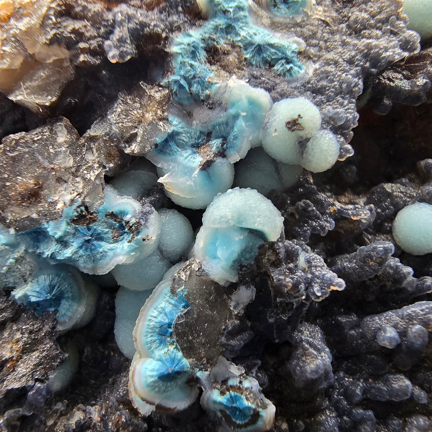 Seltene große Shattuckit Stufe blau Kaokoveld, Namibia 76*63*30mm Sammlung