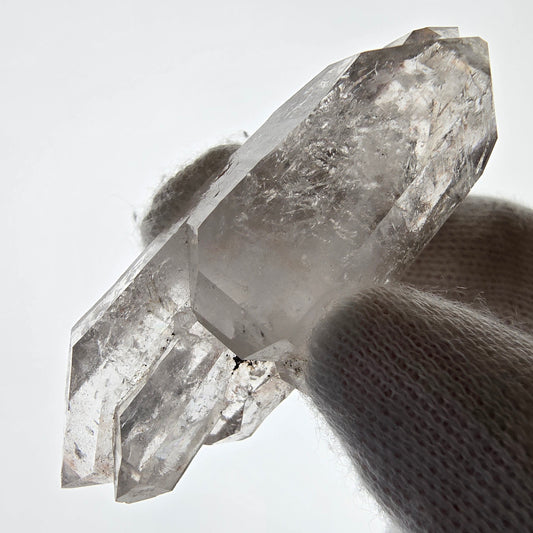 Sceptre de poche Saint-Valentin en quartz fumé fantôme squelette, Namibie 58 x 29 x 16 mm