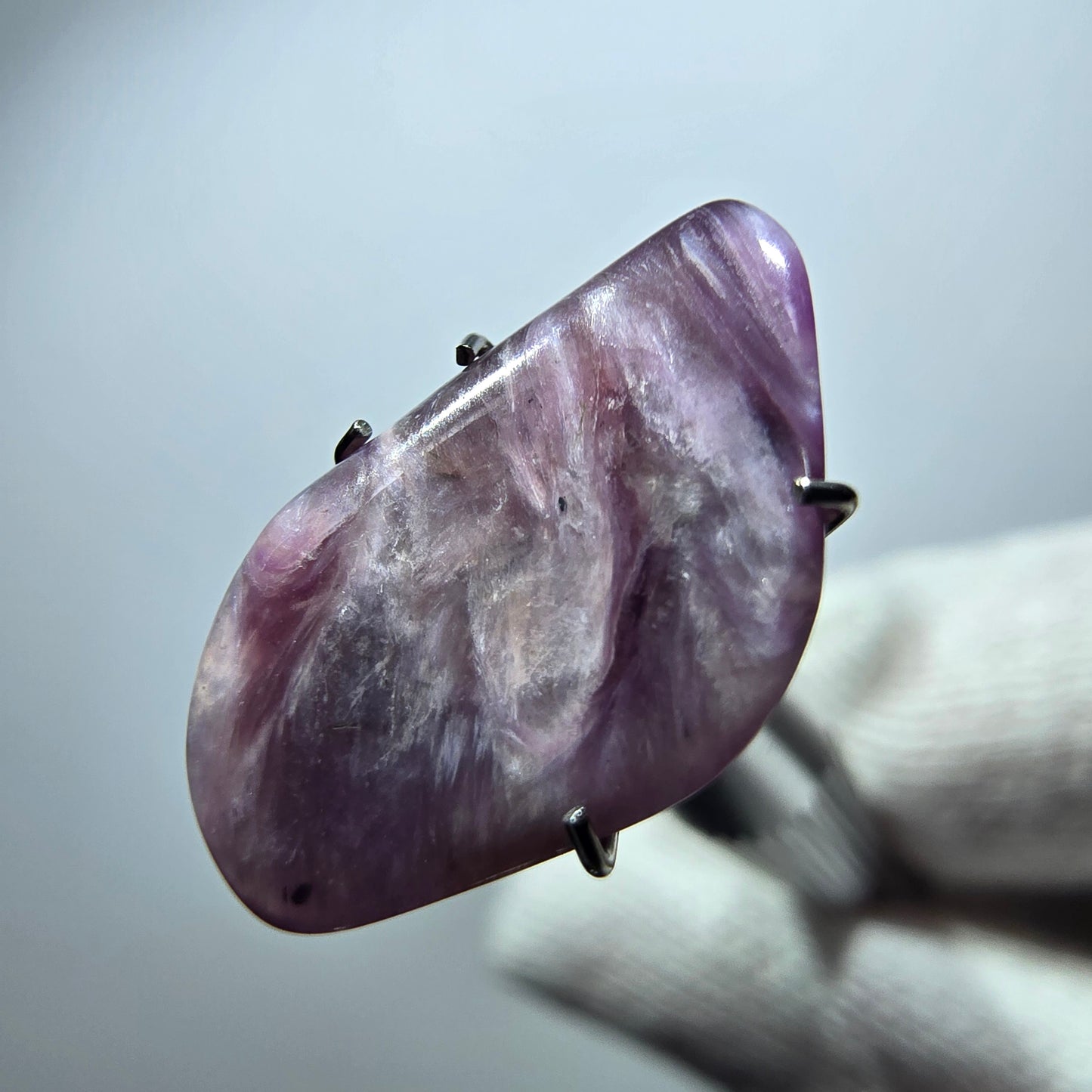 Rare Charoite crystal purple, polished Russia 18*10*3mm
