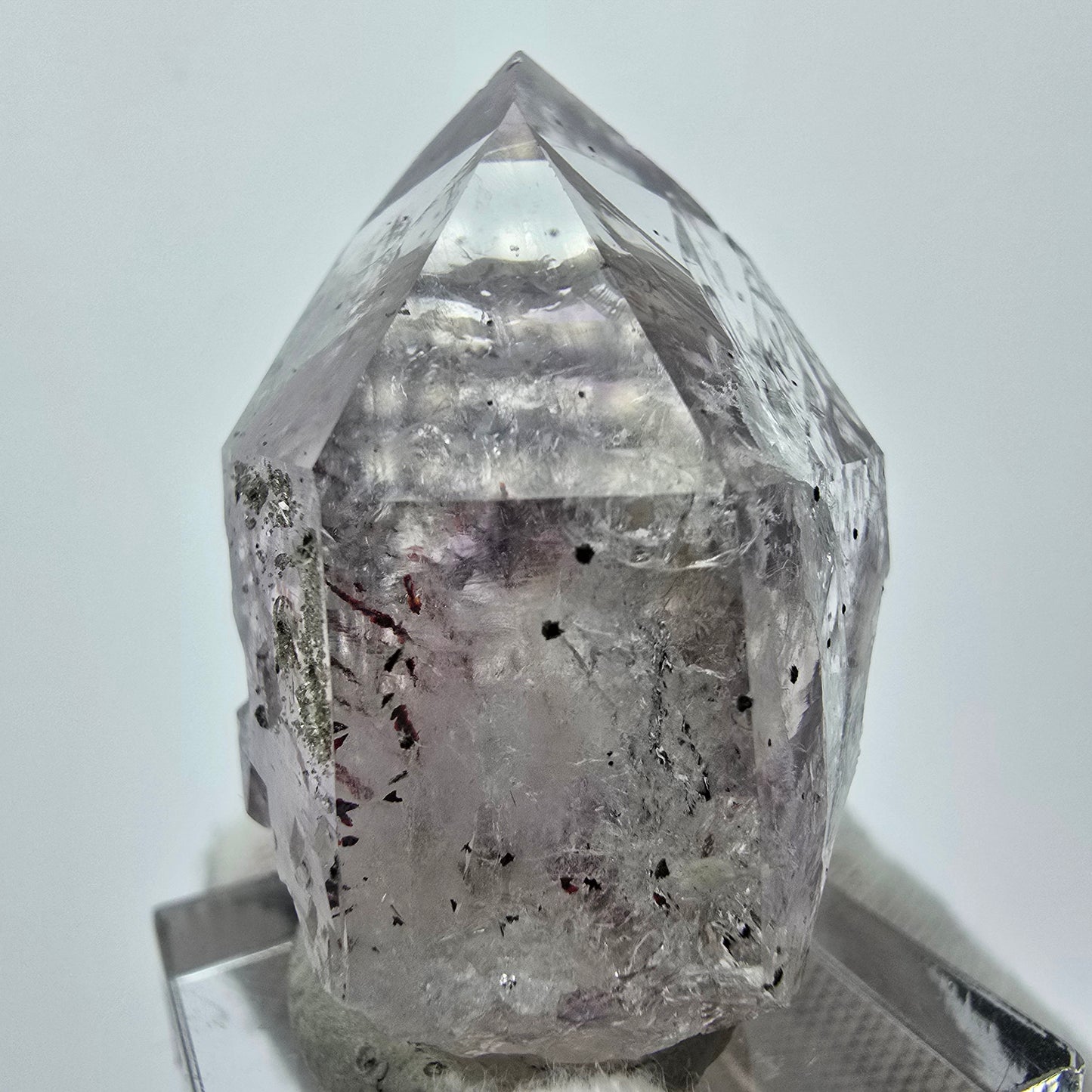 Harlequin Phantom Amethyst with Prehnite Streep Mine Goboboseb Namibia 38*23*23mm