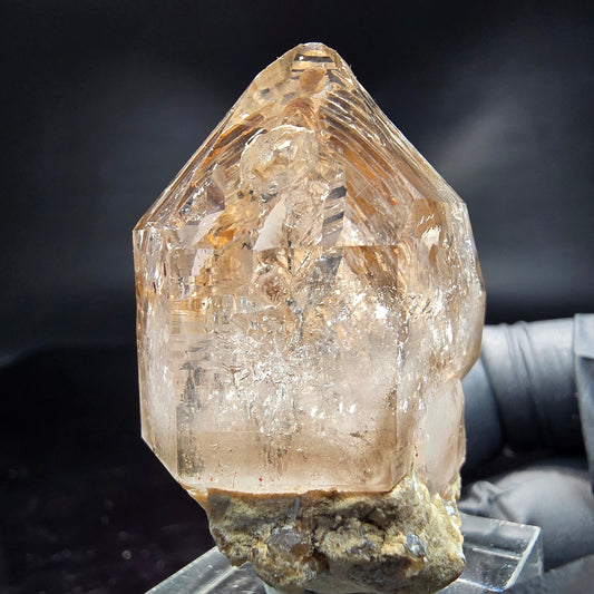 Enhydro Phantom Rauchquarz Zepter Fenster Quarz Goboboseb, Namibia 47*39*22mm