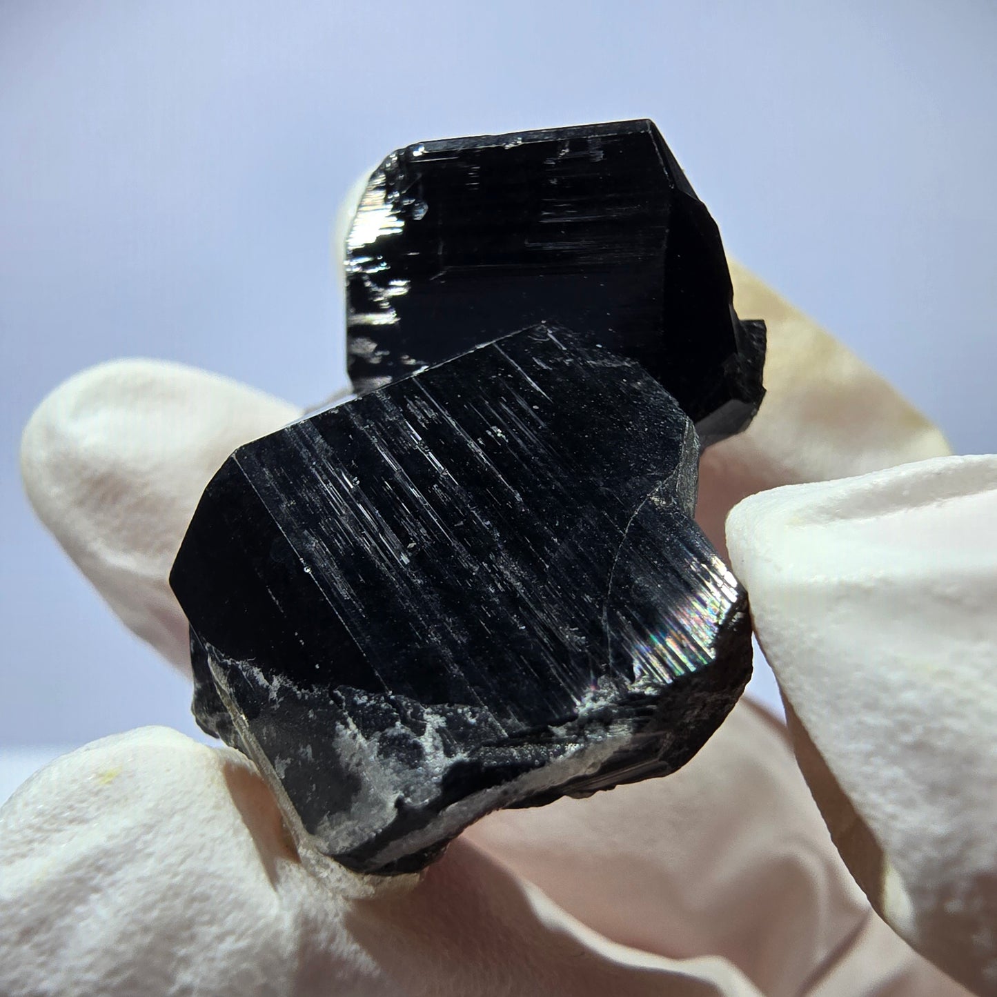 Sym. Tourmaline Schörl, quartz fumé, stade hyalite Erongo, Namibie 34*27*15mm