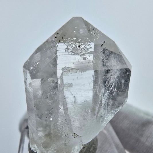 Phantom Amethyst mit Analcim, Prehnit Streep Mine, Goboboseb, Namibia 34*20*16mm