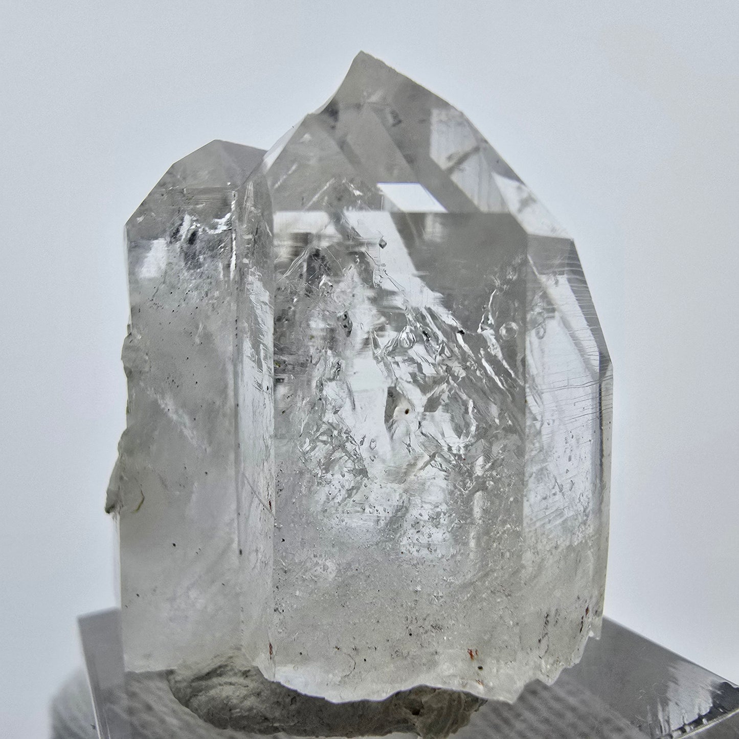 Enhydro Lemurian Phantom Quarz Spitzen Streep Mine Goboboseb, Namibia 33*28*22mm