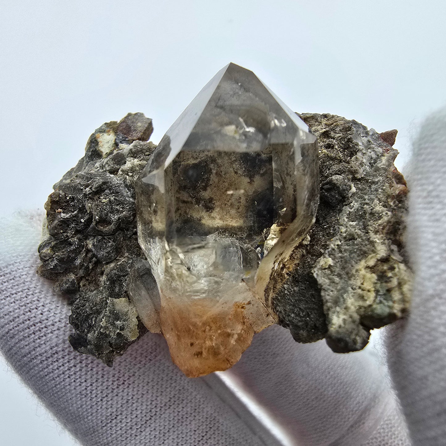 Phantom Rauchquarz Zepter auf Matrix Goboboseb, Namibia 39*33*20mm Sammlung
