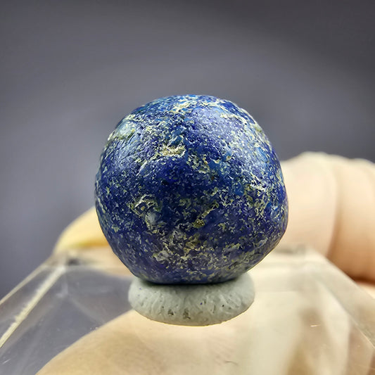 Seltene große Azurit Blueberry - poliert 15,1mm Durchmesser aus USA, New Mexico