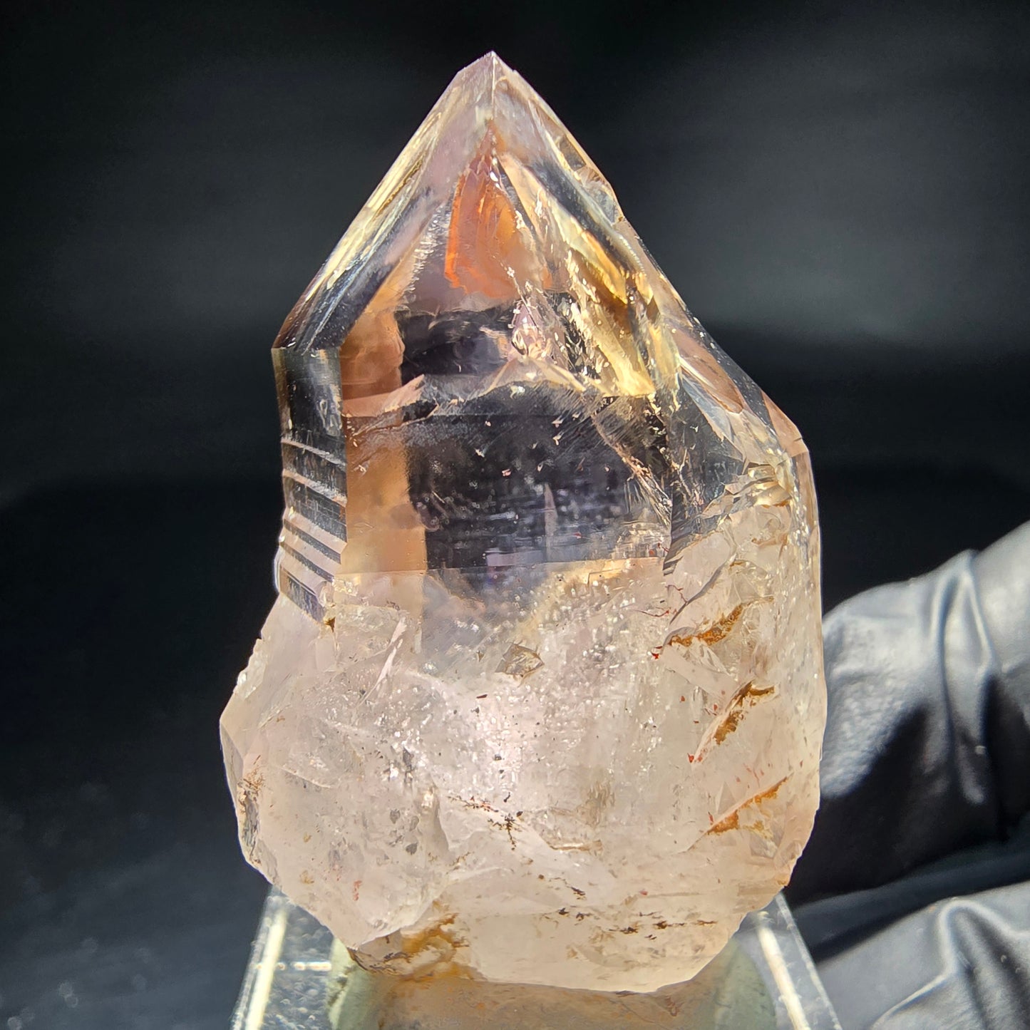 Klare Phantom Amethyst Fenster Zepter Spitze Goboboseb Namibia 40*29*20mm