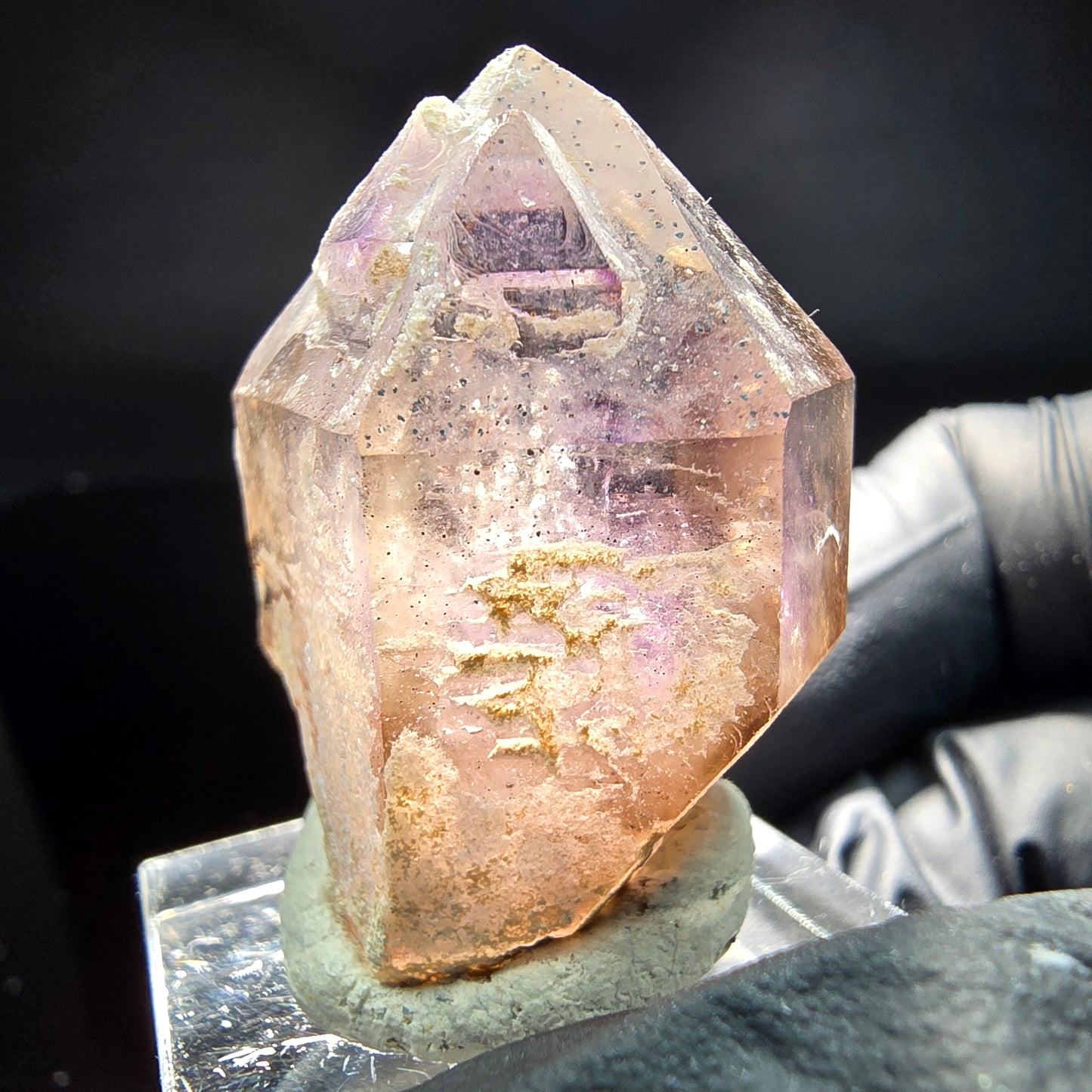Klare Phantom Amethyst Fensterquarz Formation Brandberg, Namibia 36*26*20mm