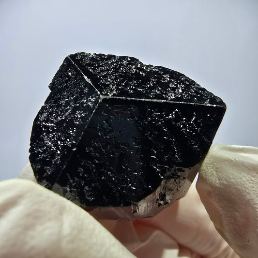 Cristal étoilé de tourmaline Schörl symétrique, Erongo noir, Namibie 34*26*25 mm
