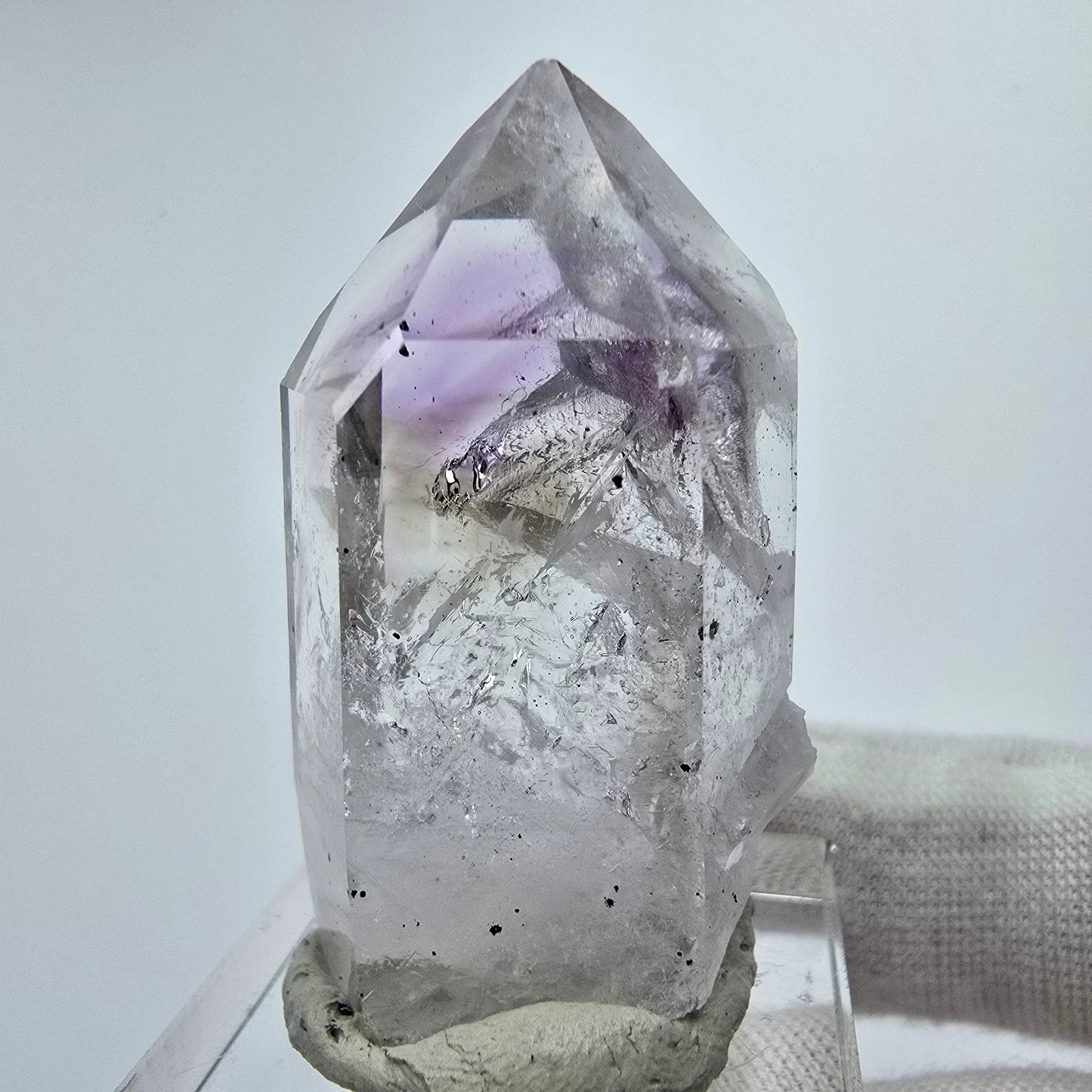 Enhydro Phantom Amethyst Hämatit 2x Blase Streep Mine Gobo. Namibia 39*20*14mm