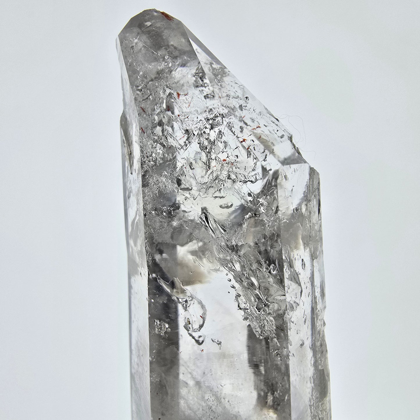 Enhydro Skeleton Smoky Quartz Scepter, 1x Bubble Valentine Pocket, Namibia 51*19*16mm