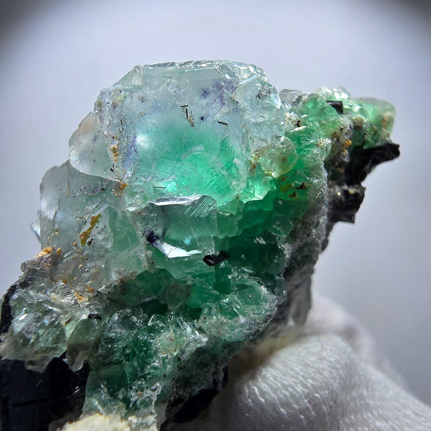 Phantom Fluorite Muscovite Schörl Tourmaline Orthoclase Erongo, Namibia 83*55*29mm