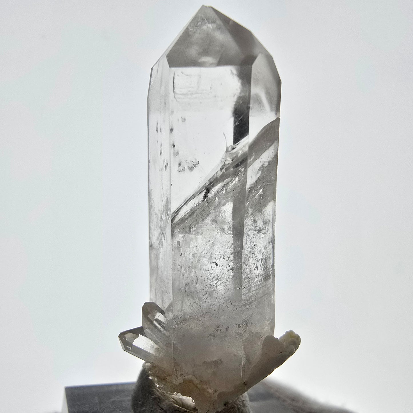 Phantom Smoky Quartz DT Scepter Valentine Pocket Gobo. Namibia 47*17*19mm