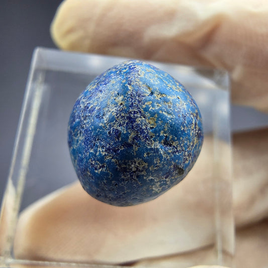 Seltene große Azurit Blueberry - poliert 15,0mm Durchmesser aus USA, New Mexico