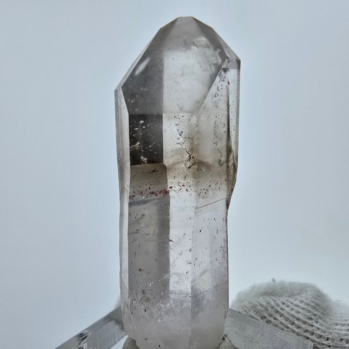 Klarer Phantom Rauchquarz Zepter Kristall Goboboseb, Namibia 46*17*12mm