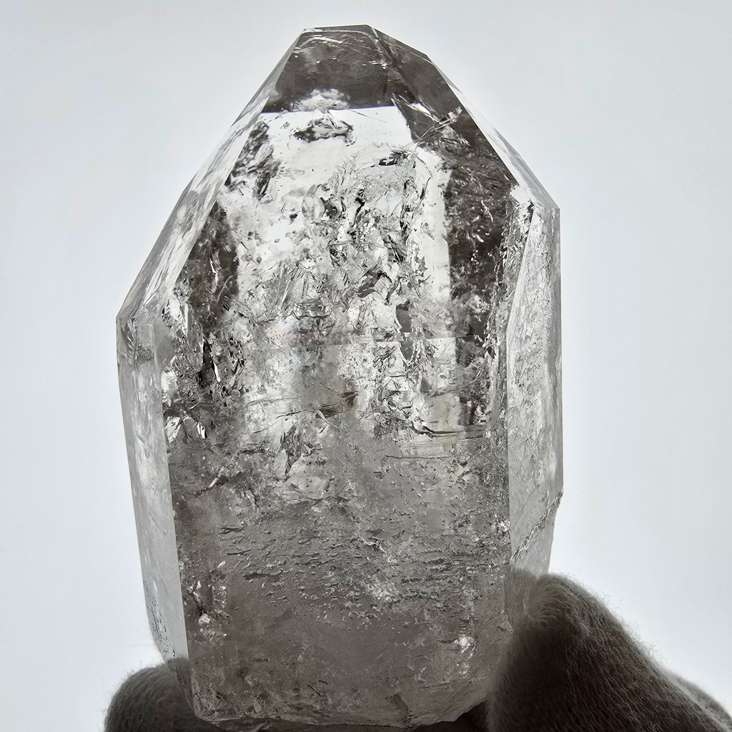 Enhydro Skeleton Phantom Smoky Quartz Scepter, 2x Bubble Valentine Pocket, Namibia 76*44*32mm