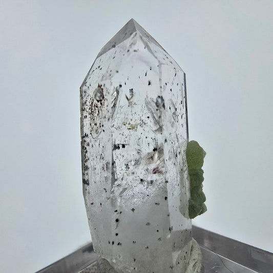 Améthyste Harlequin Enhydro Analcime Prehnite Streep Mine, Gob., Namibie 37*19*15mm