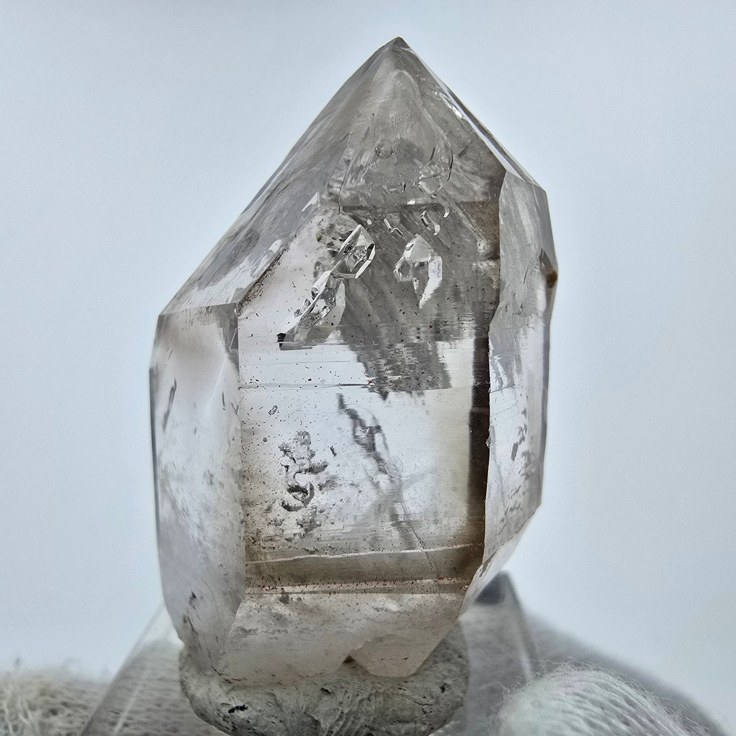 Enhydro Phantom Rauchquarz Zepter Kristall Goboboseb, Namibia 40*24*21mm