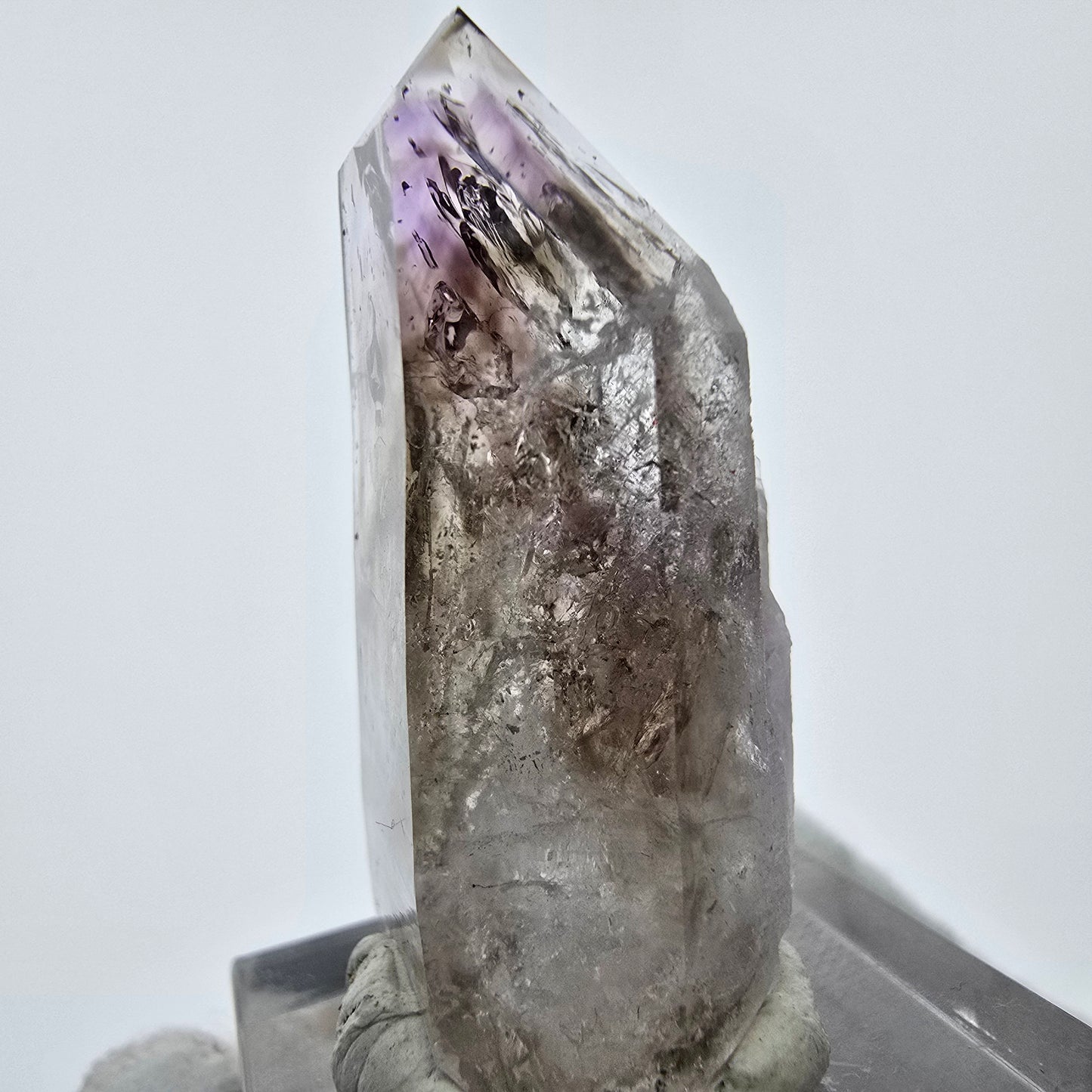 Cristal d'améthyste fantôme Enhydro 1x Bubble Goboboseb Namibie 38*20*17mm Collection