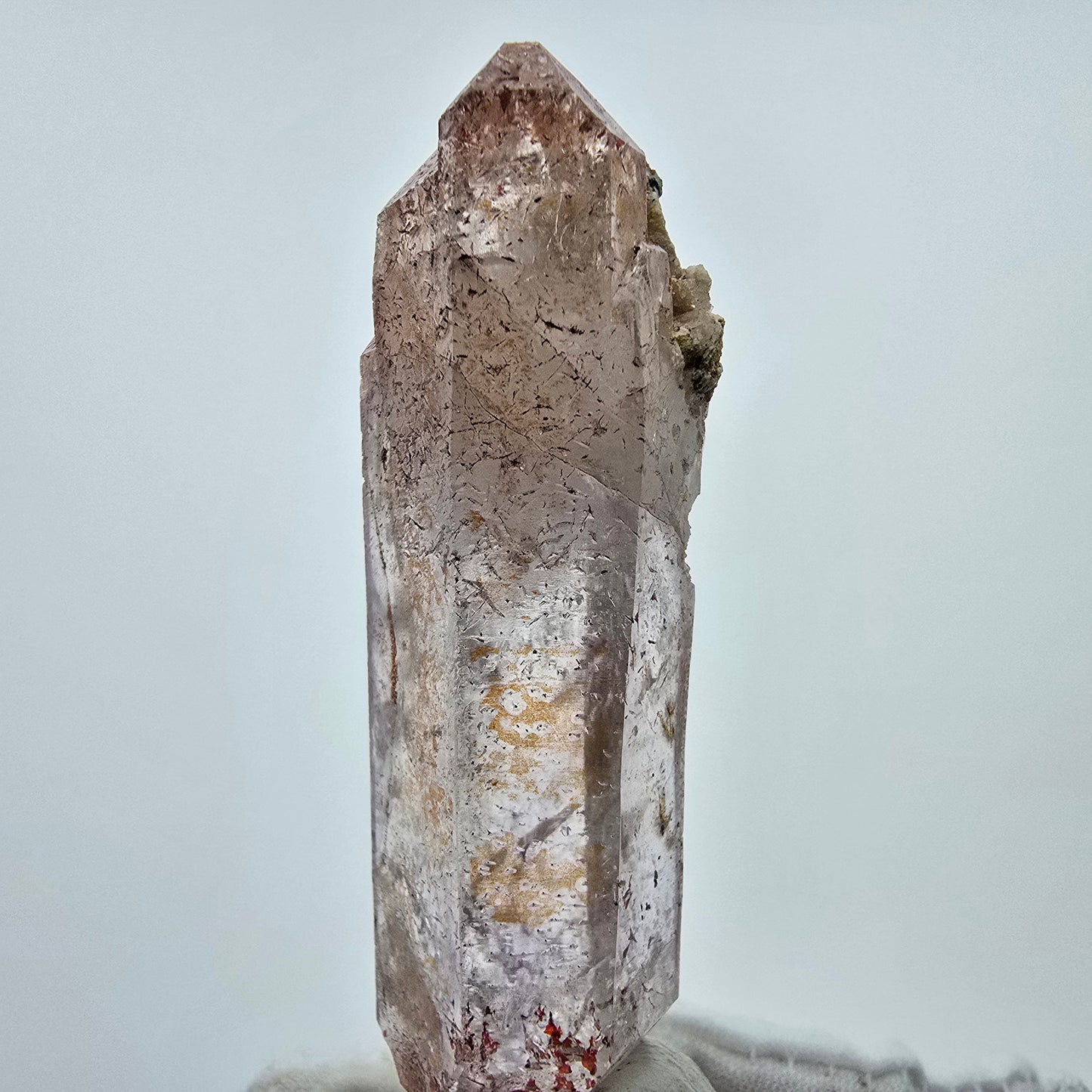 Großer Harlekin Phantom Amethyst DT Kristall Goboboseb, Namibia 71*23*19mm