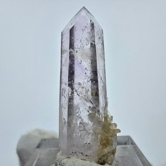 Enhydro Phantom Amethyst mit Stilbit, 4x Blase Goboboseb, Namibia 36*14*13mm