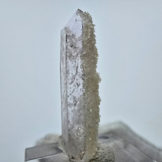 Enhydro Phantom Amethyst mit Stilbit, 1x Blase Goboboseb, Namibia 36*14*8mm