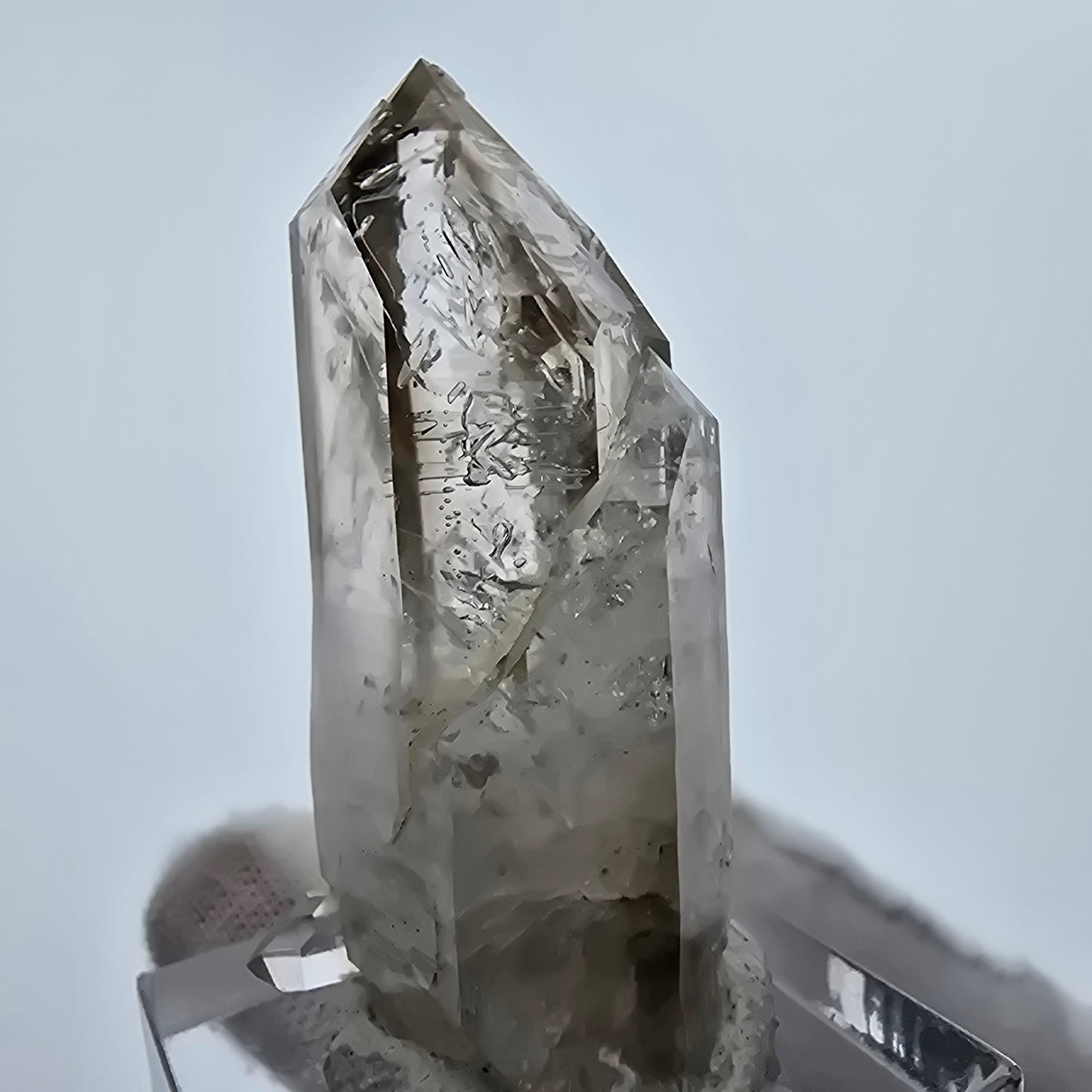 Enhydro Phantom Rauchquarz Spitzen 1x Blase Goboboseb, Namibia 43*22*17mm