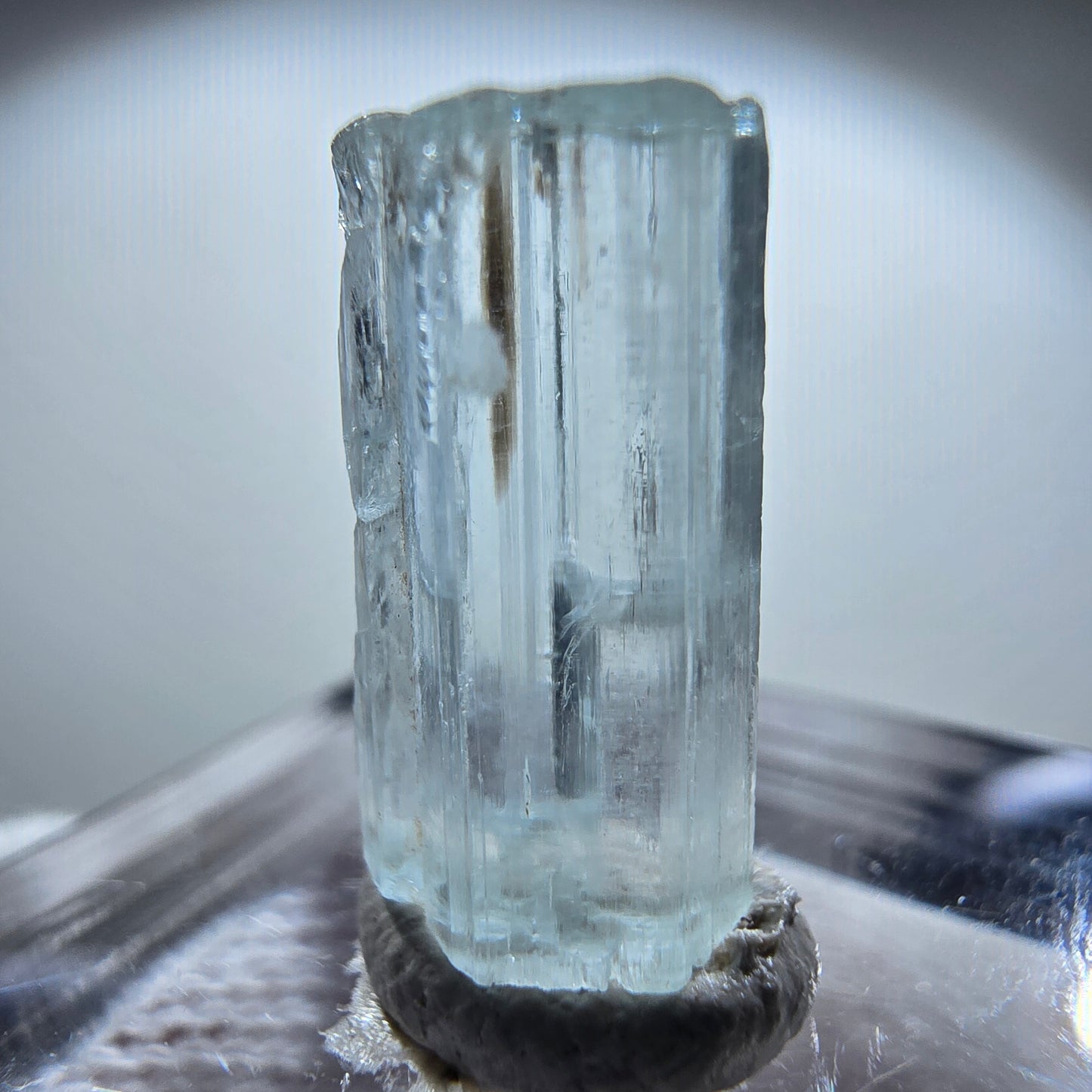 Klarer Aquamarin Kristall, blau Nagar, Pakistan 15*8*7mm