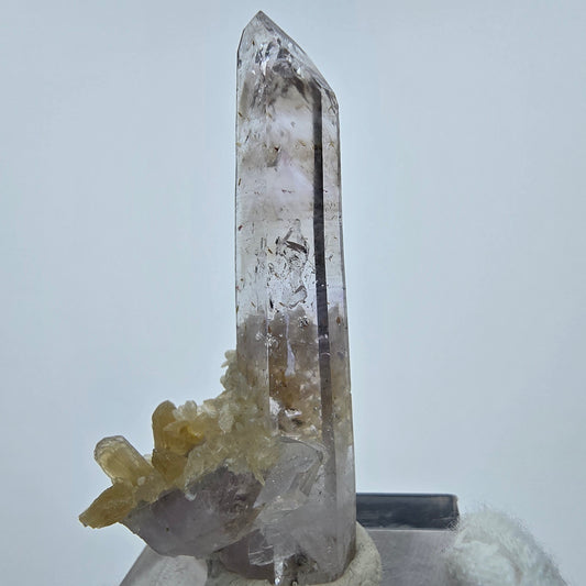 Phantom Amethyst mit Stilbit Stufe Goboboseb, Namibia 45*22*13mm Sammlung