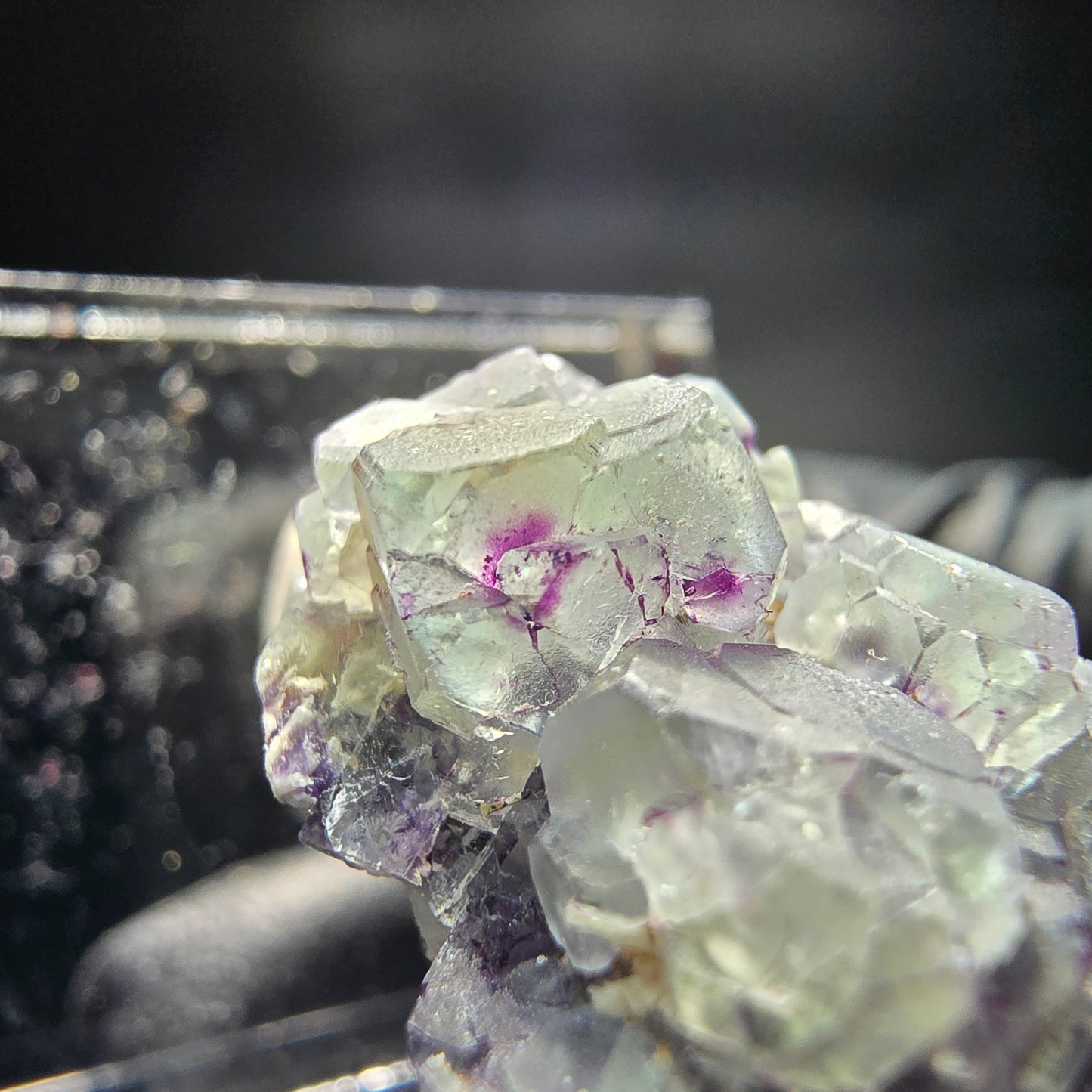 Fluorite Zonare, muscovite, stade orthoclase Erongo, namibie, Collection 29*18*17mm