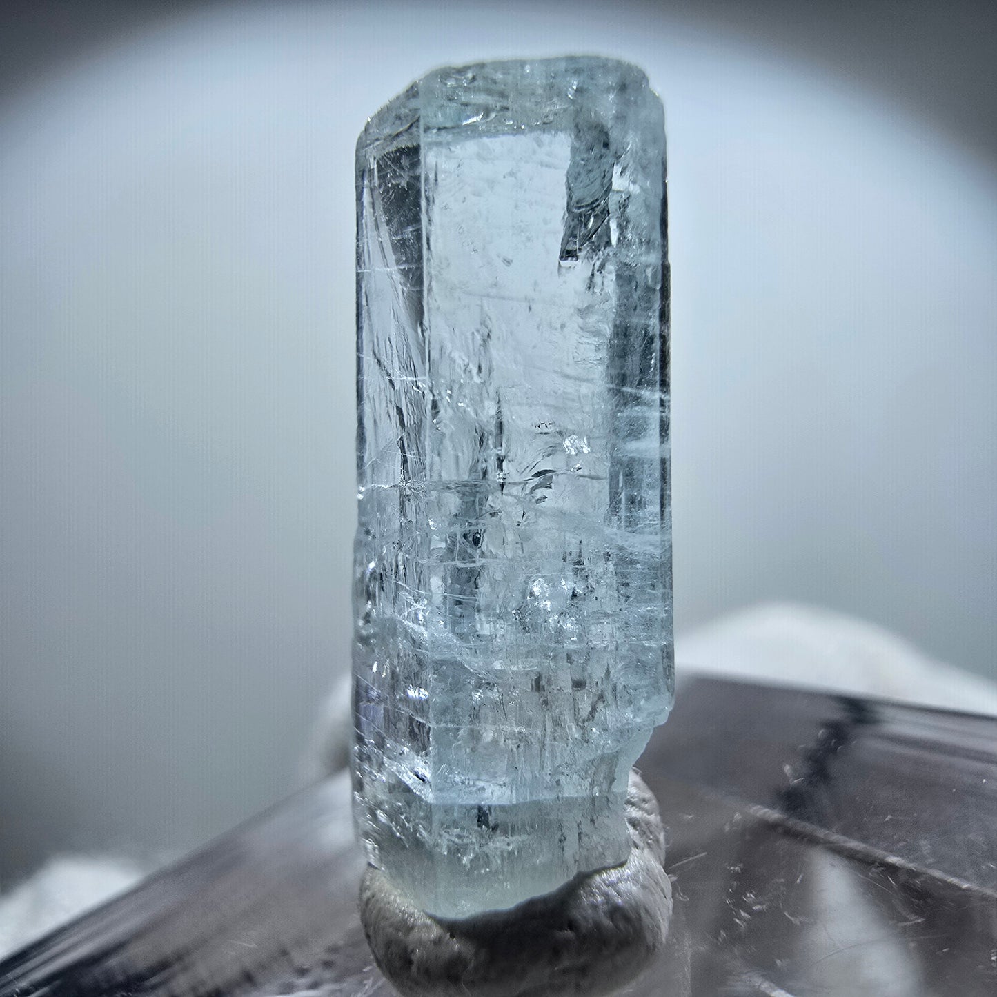 Cristal d'aigue-marine transparent, Nagar bleu, Pakistan 19*8*6mm